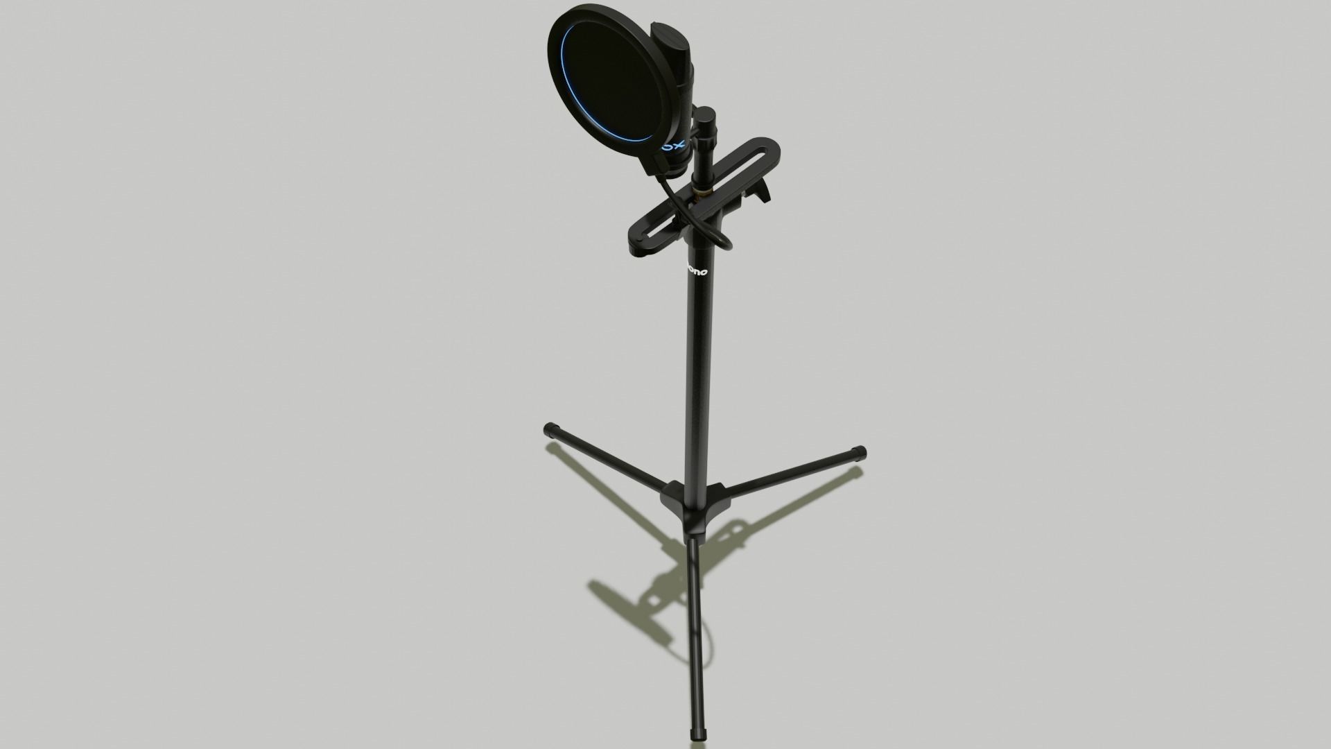 microphone stand Free low-poly 3D model_1