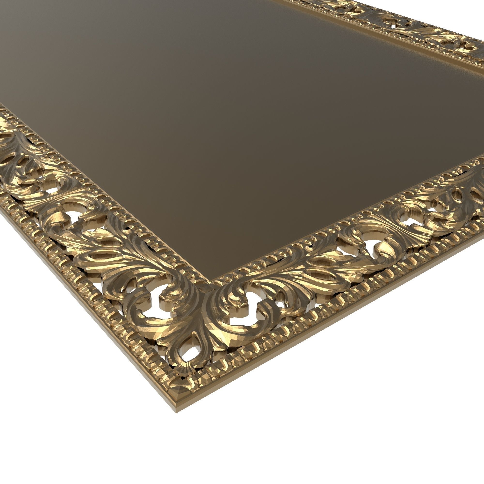 Carved Picture Frame 3D model_3