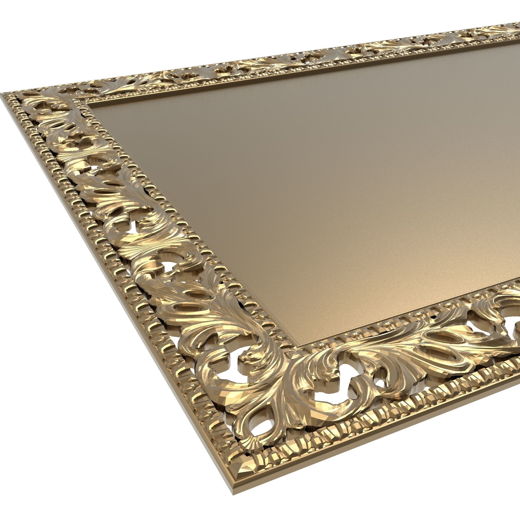 Carved Picture Frame 3D model_6
