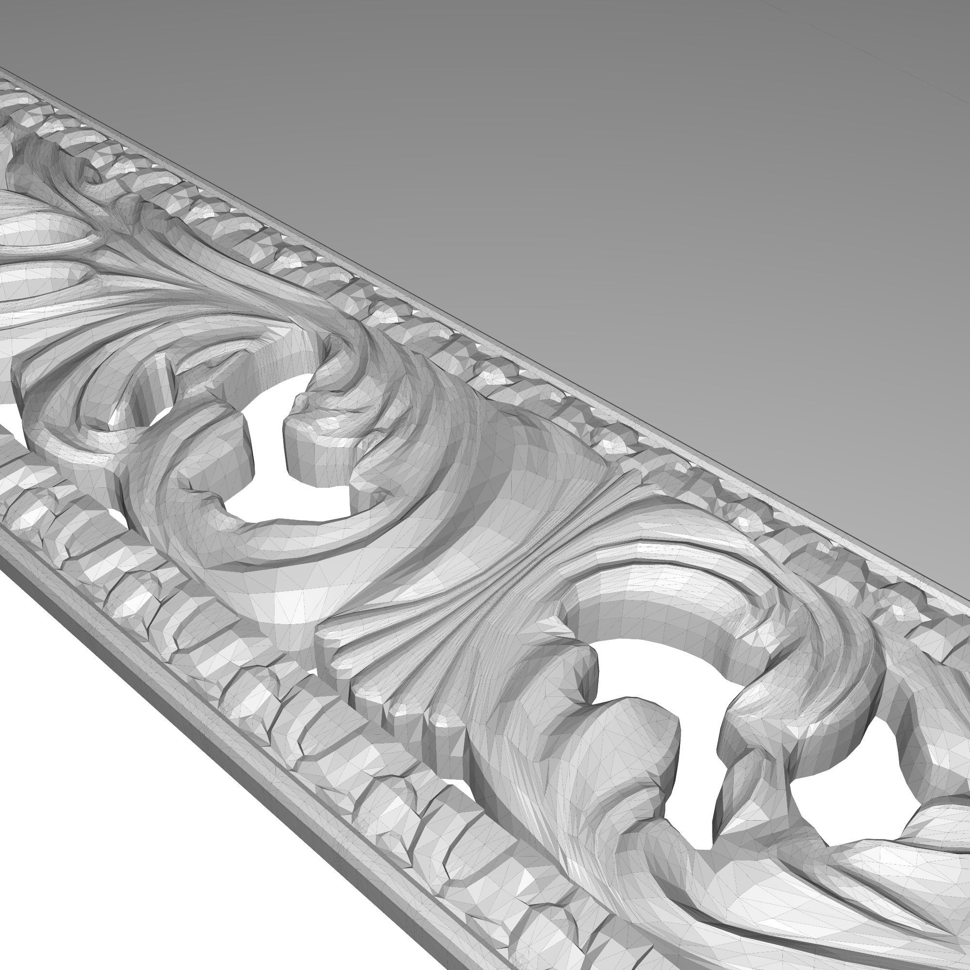 Carved Picture Frame 3D model_8