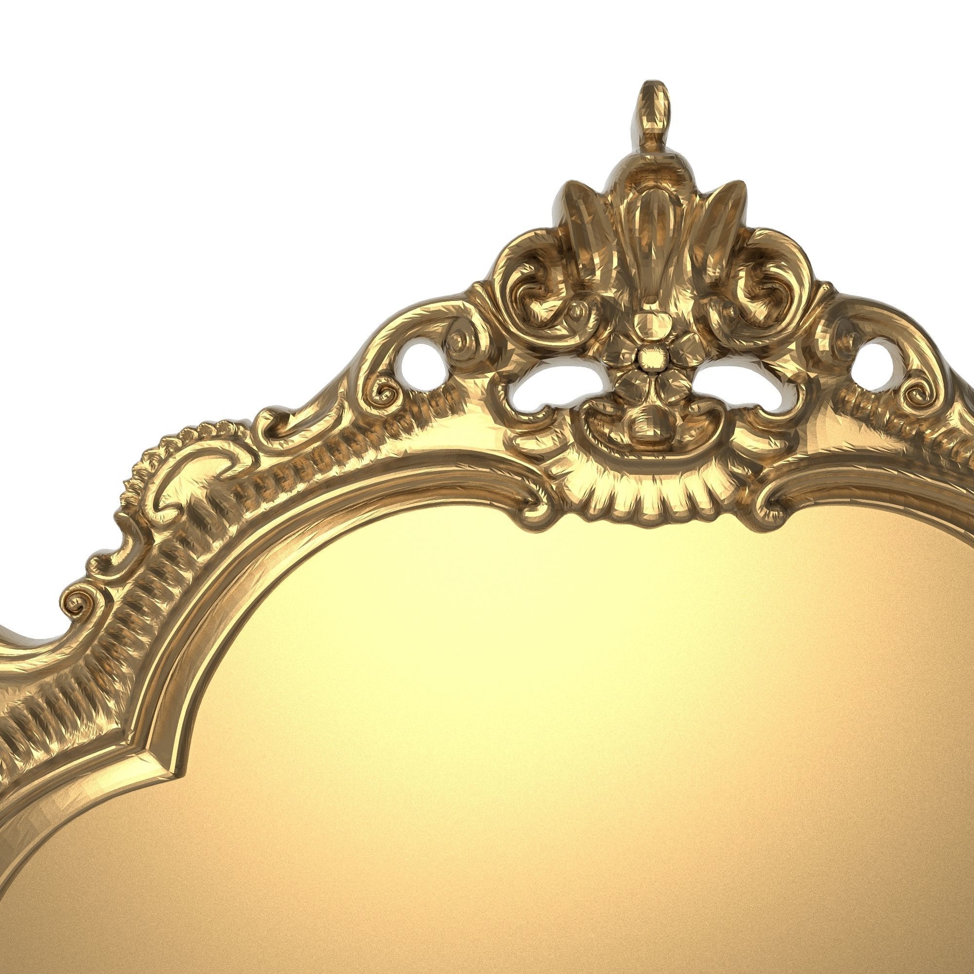 Carved Picture Frame 3D model_1