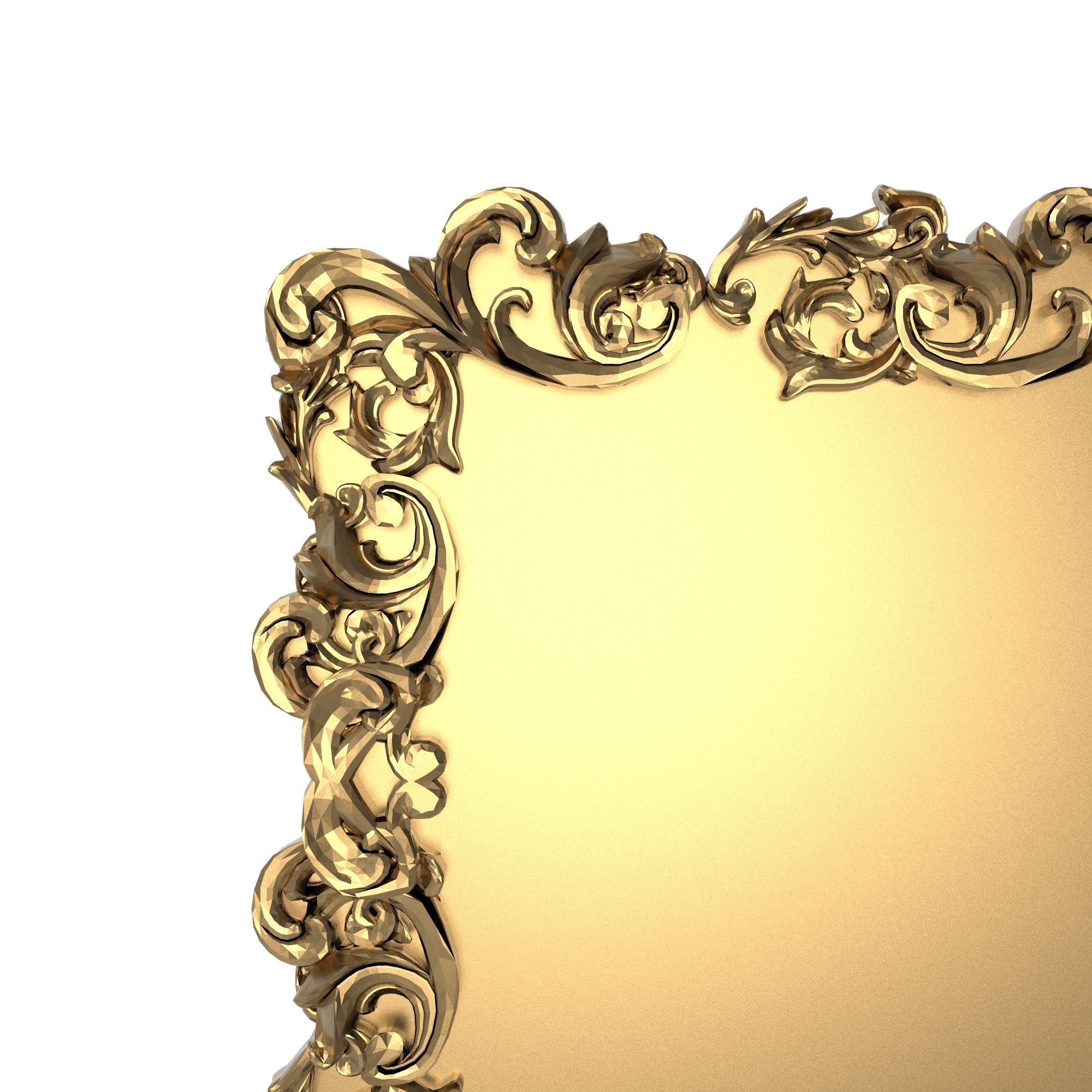 Carved Picture Frame 3D model_1