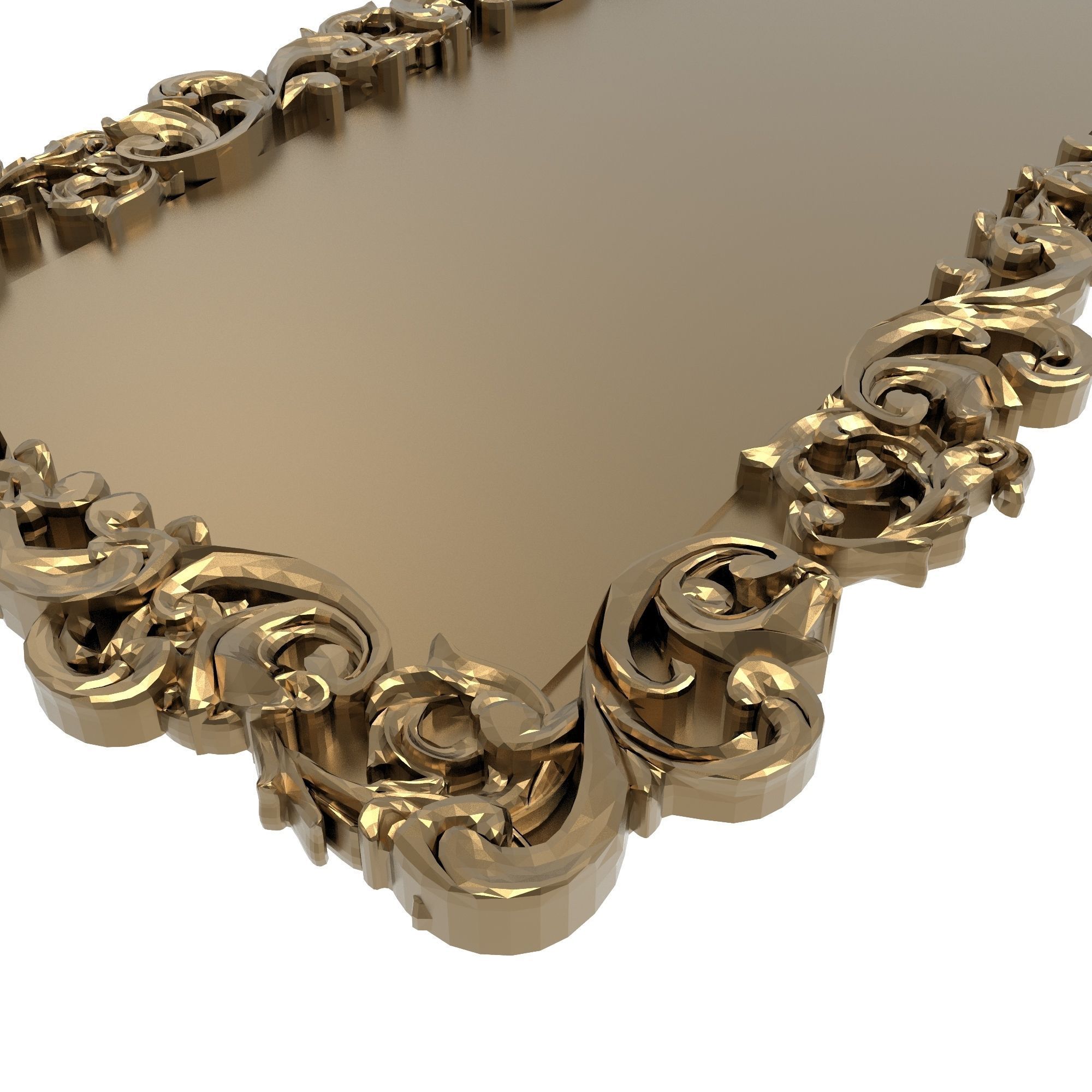 Carved Picture Frame 3D model_5