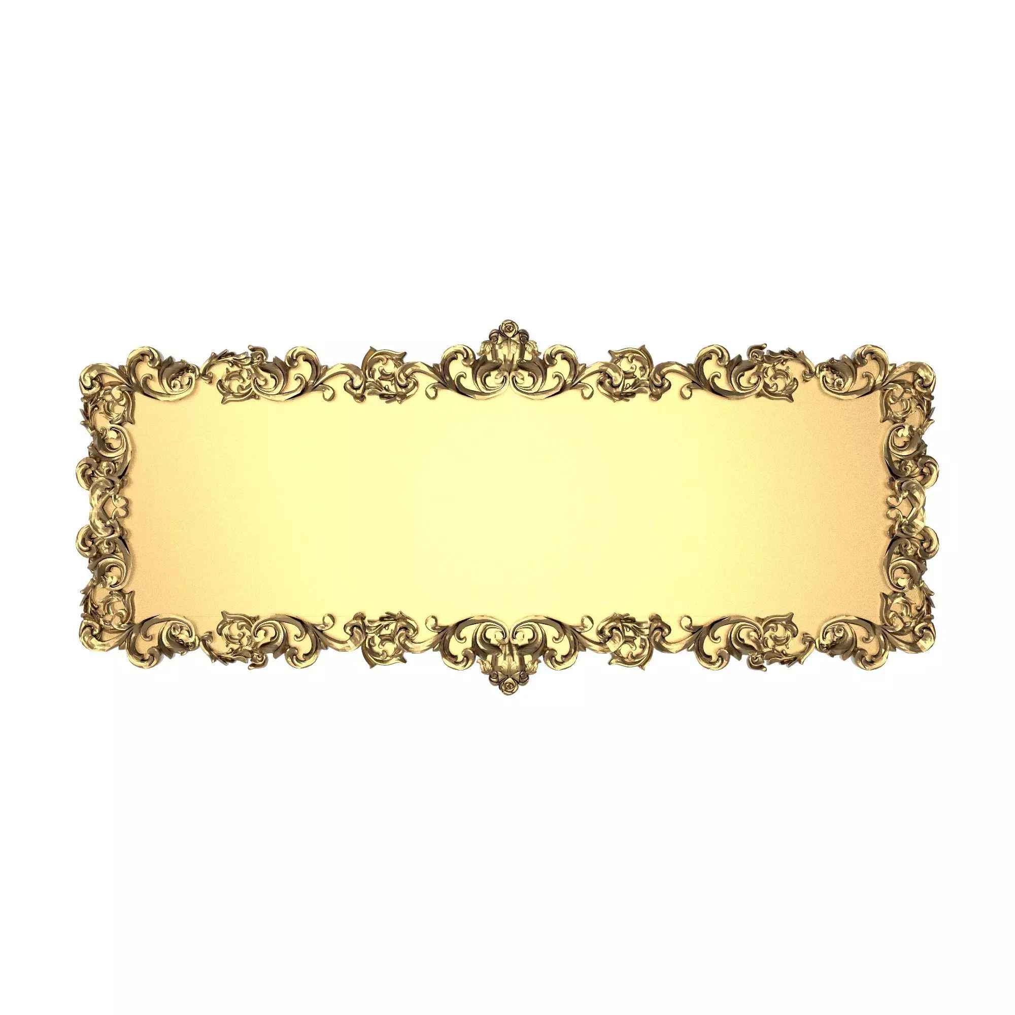 Carved Picture Frame 3D model_0