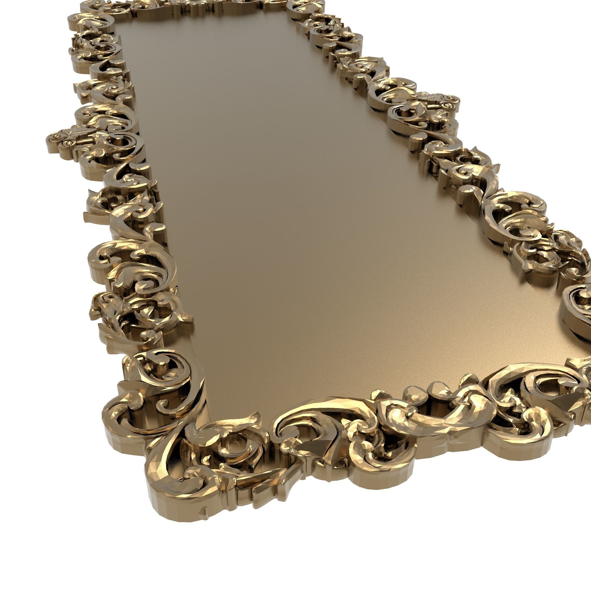 Carved Picture Frame 3D model_4