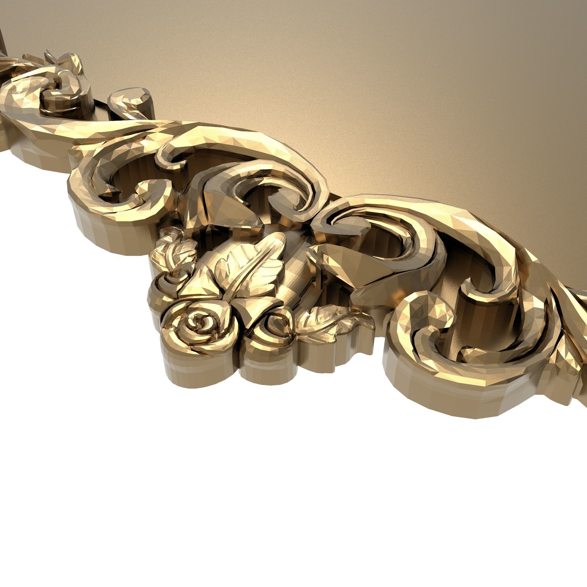 Carved Picture Frame 3D model_3