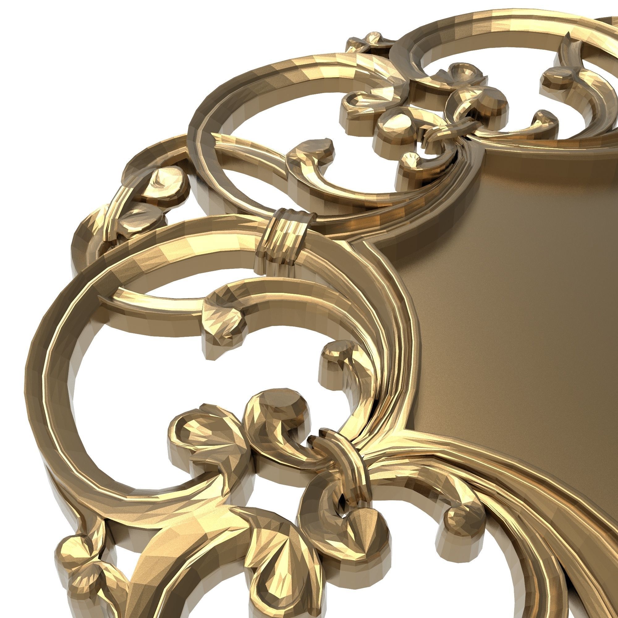 Carved Picture Frame 3D model_3