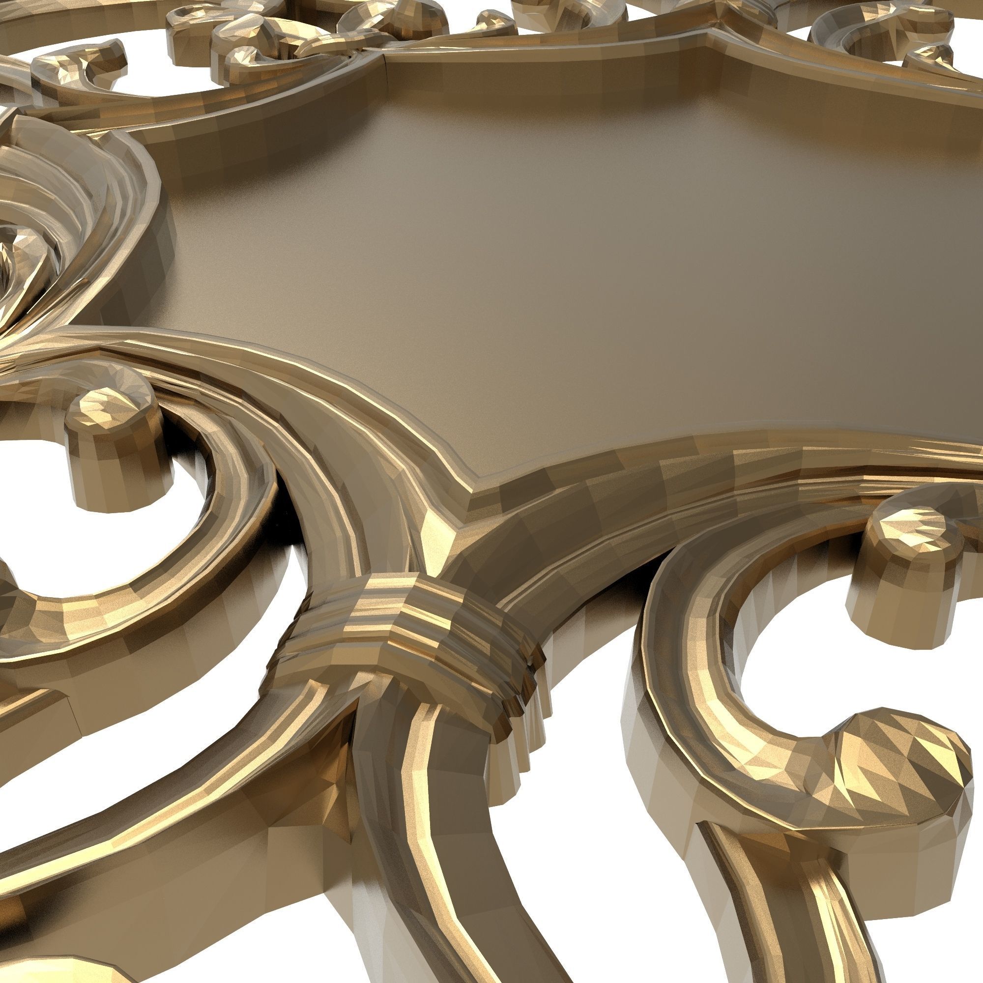 Carved Picture Frame 3D model_6