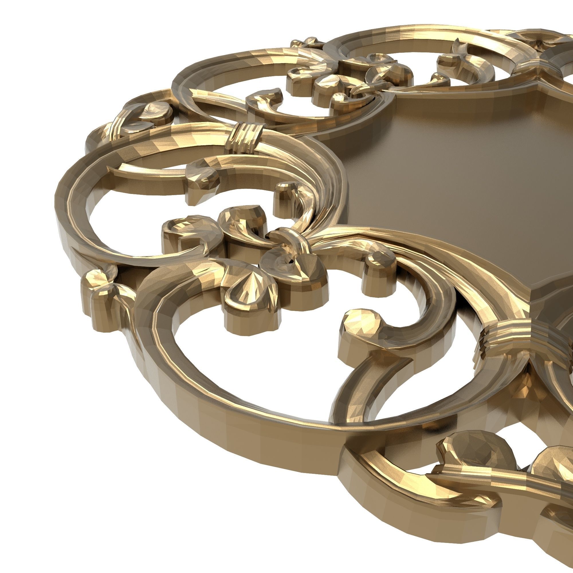 Carved Picture Frame 3D model_5