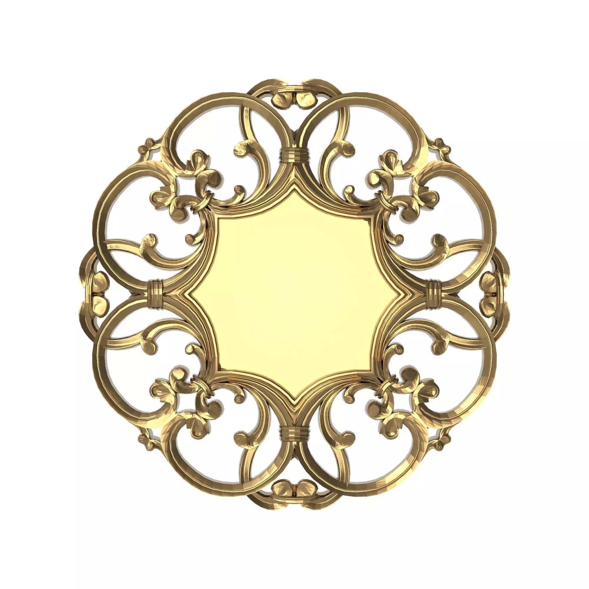 Carved Picture Frame 3D model_0