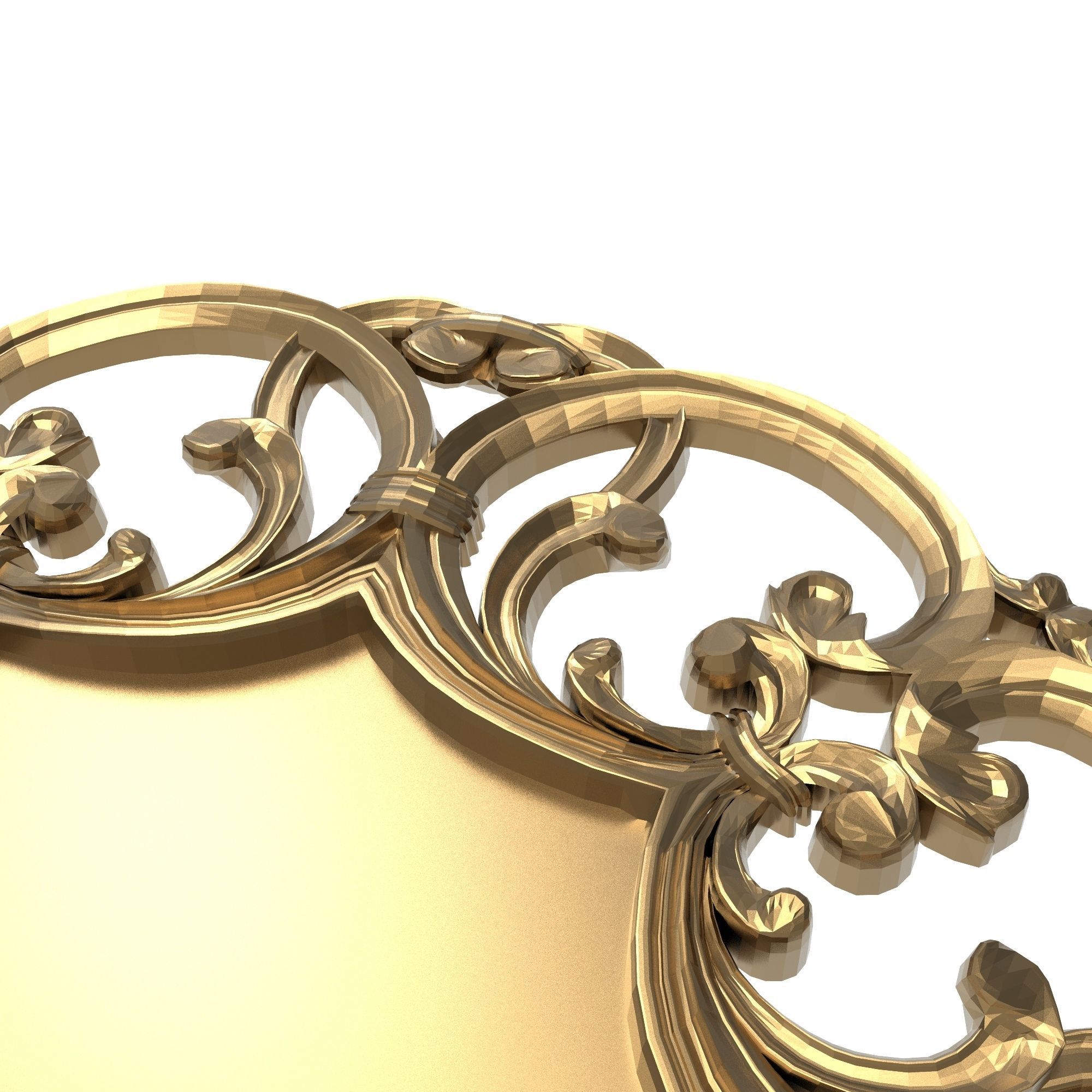 Carved Picture Frame 3D model_4