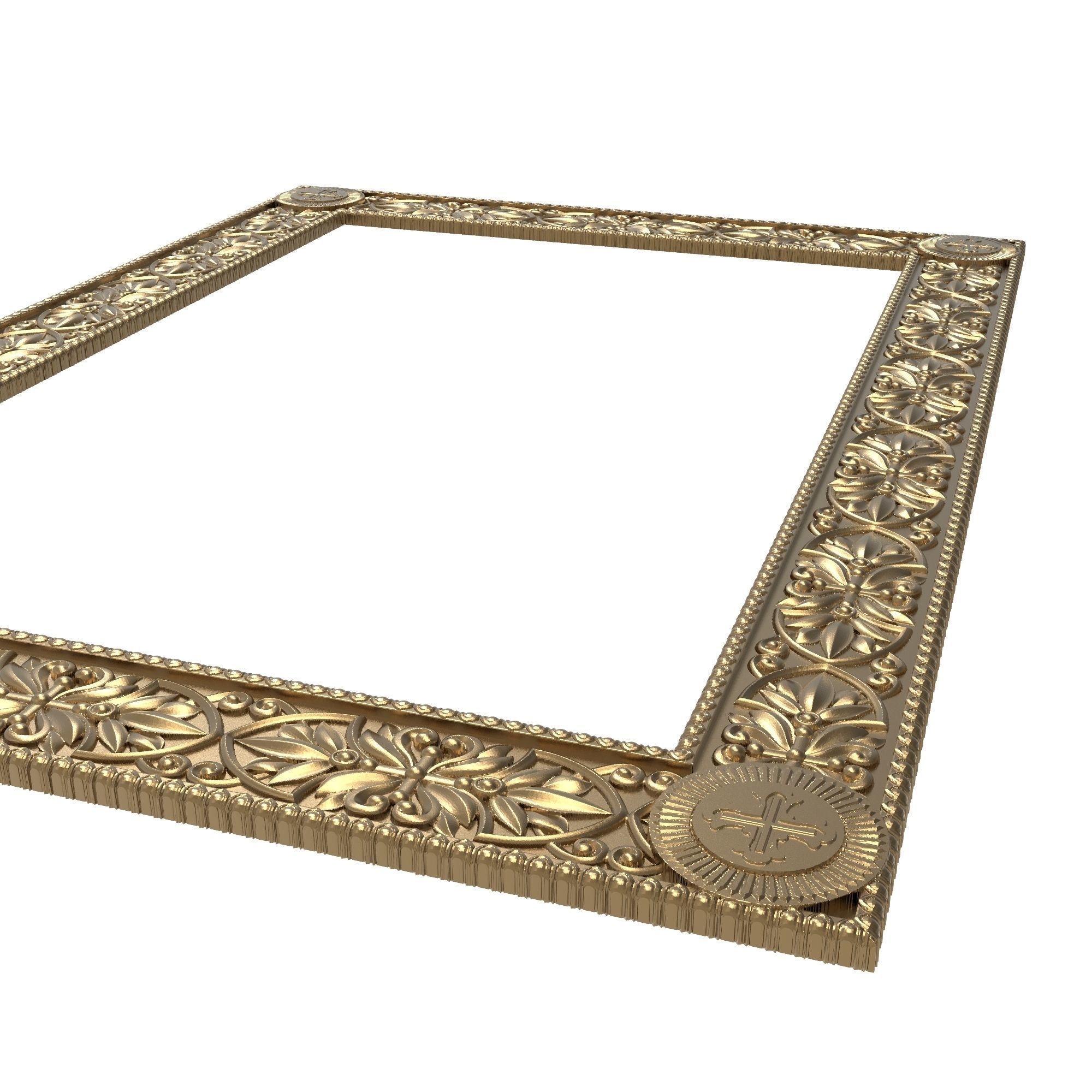 Carved Picture Frame 3D model_7
