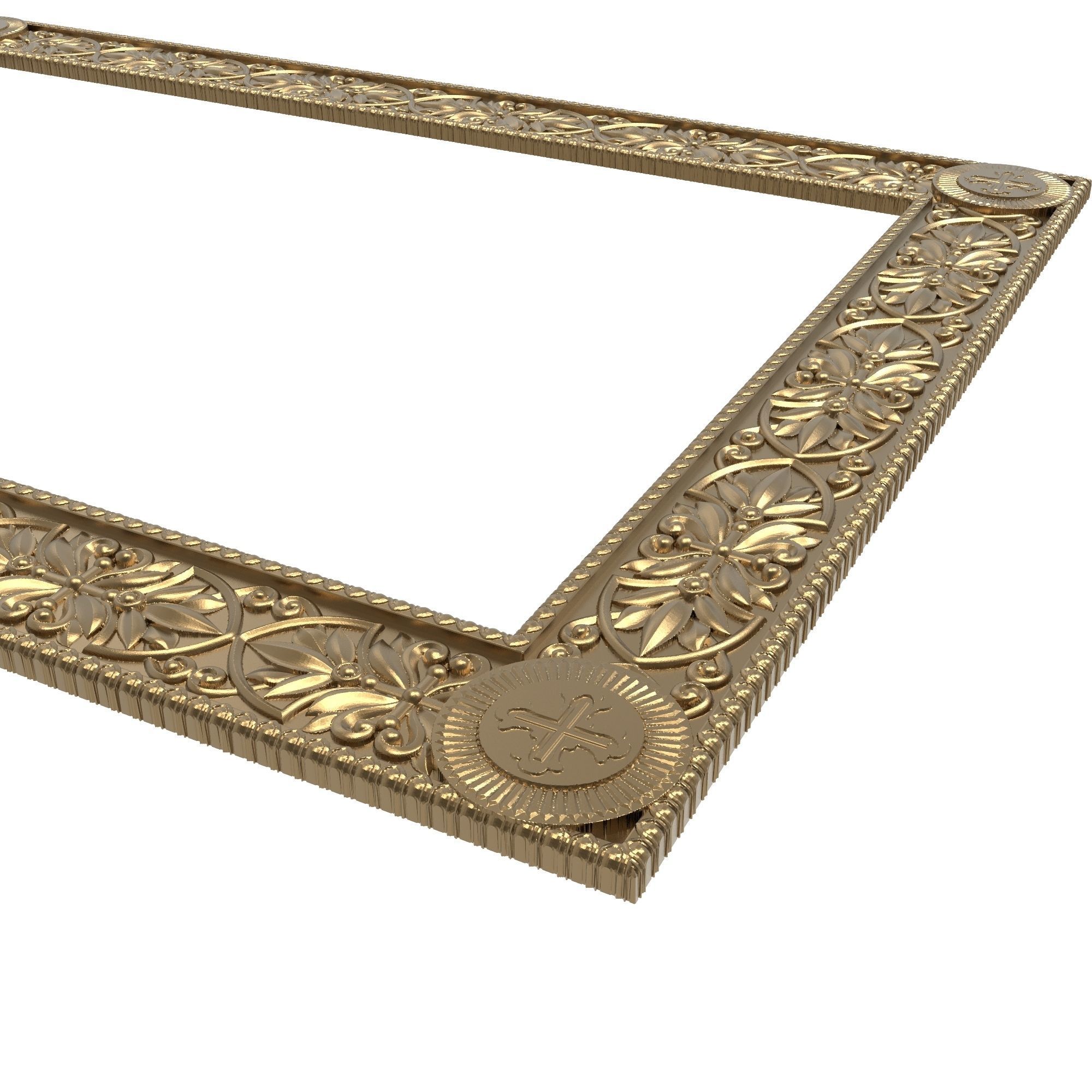 Carved Picture Frame 3D model_8