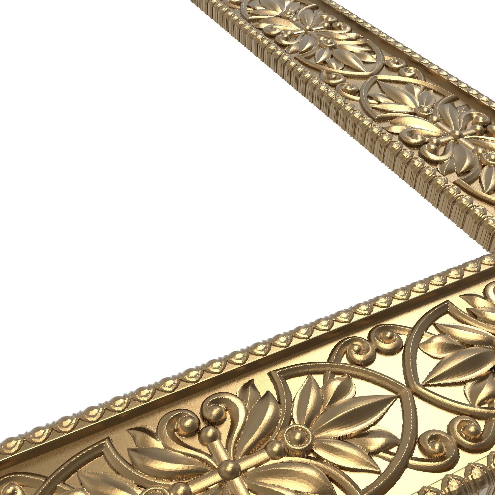 Carved Picture Frame 3D model_5