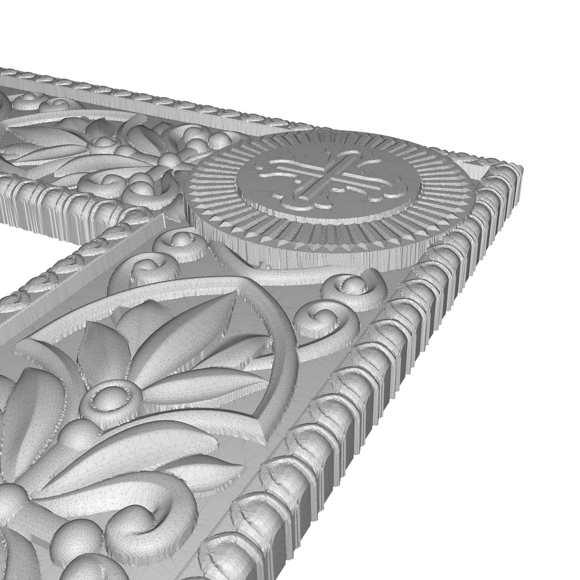 Carved Picture Frame 3D model_10
