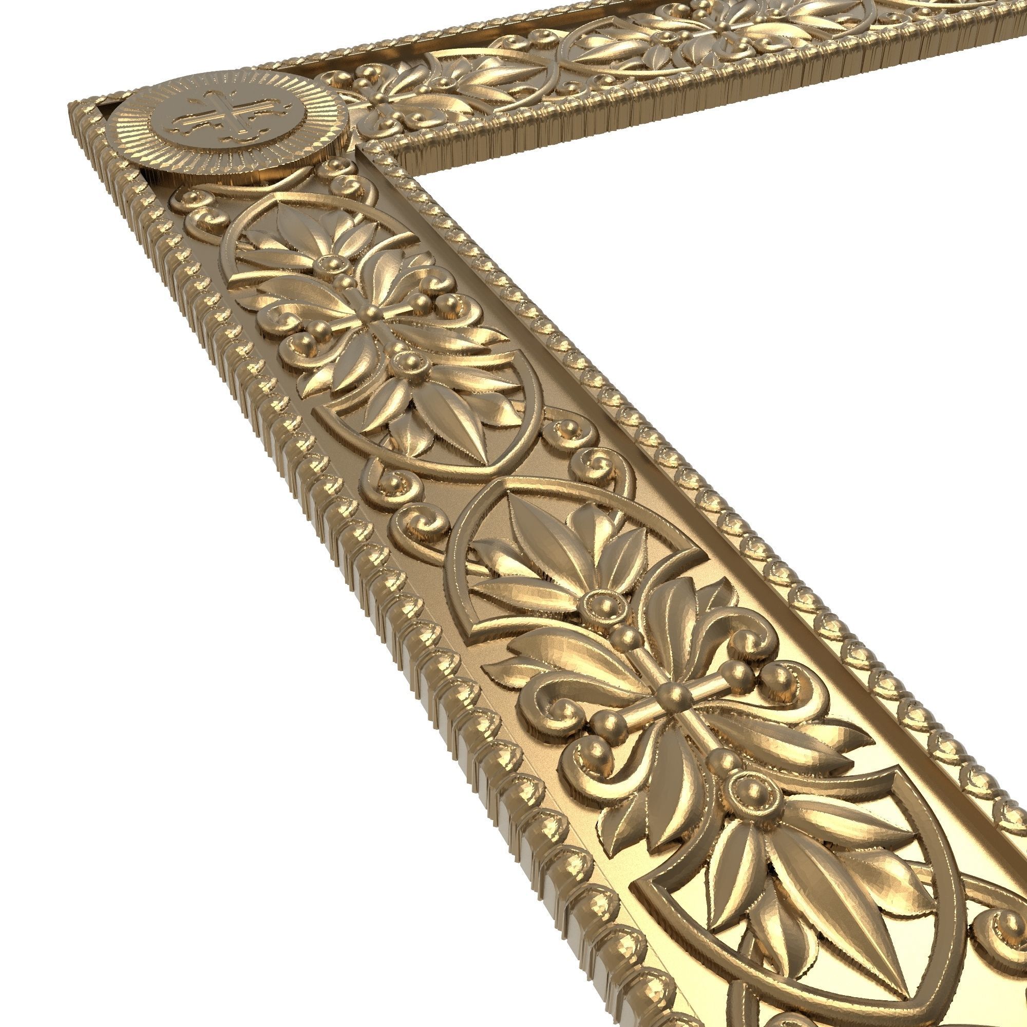 Carved Picture Frame 3D model_6