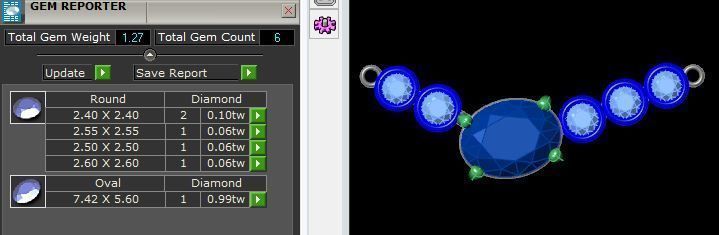 Emerald Pendant 026 3D print model_2