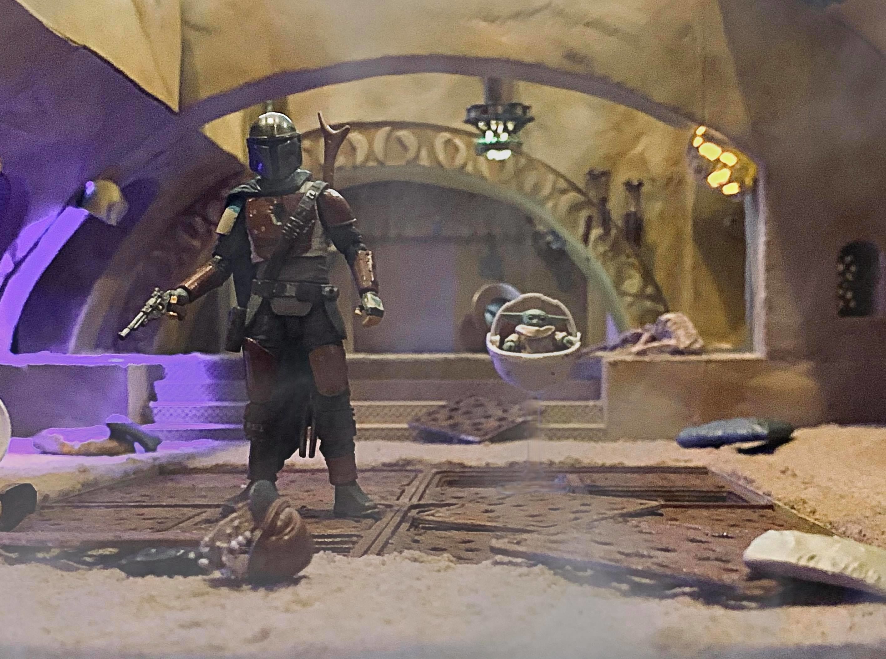 Jabbas Throne Room - Set 4 - Side entrance 1-6 scale Hottoys 3D print model_50