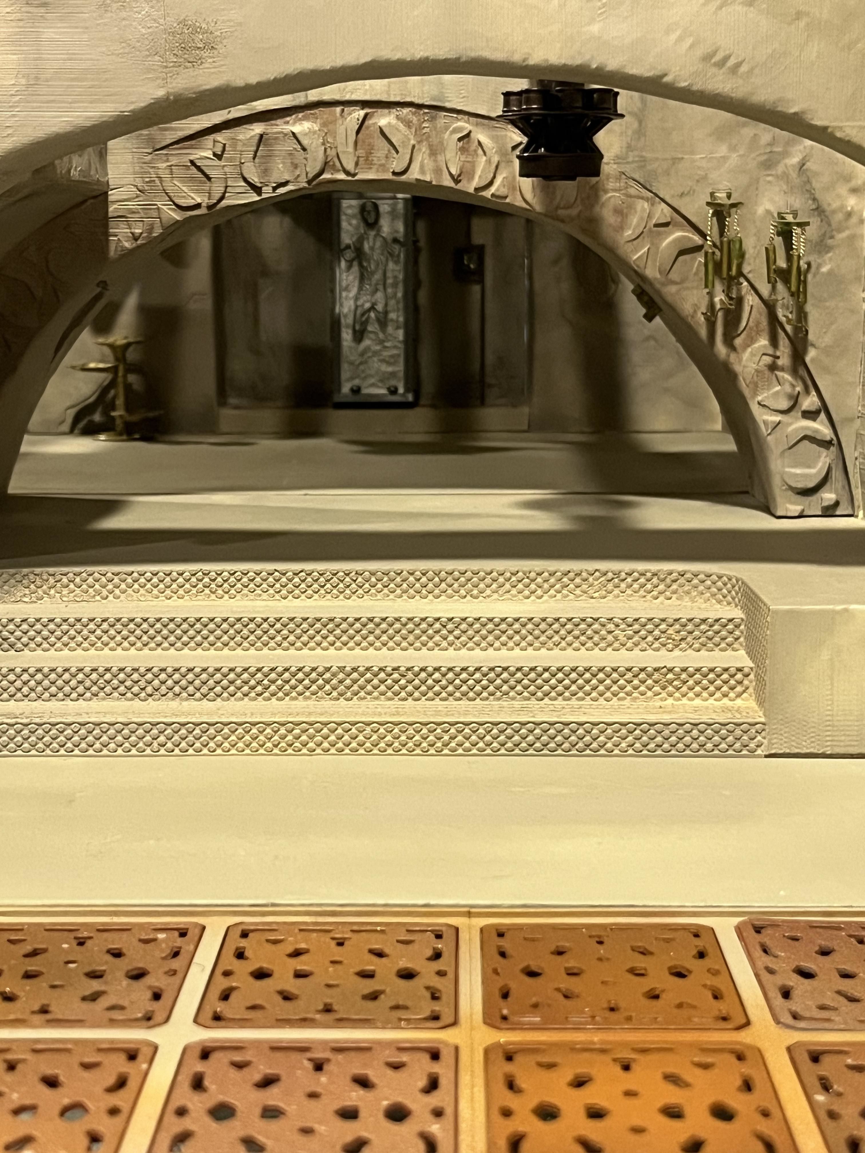 Jabbas Throne Room -Set 4- Side entrance 1-12 scale Blackseries 3D print model_51