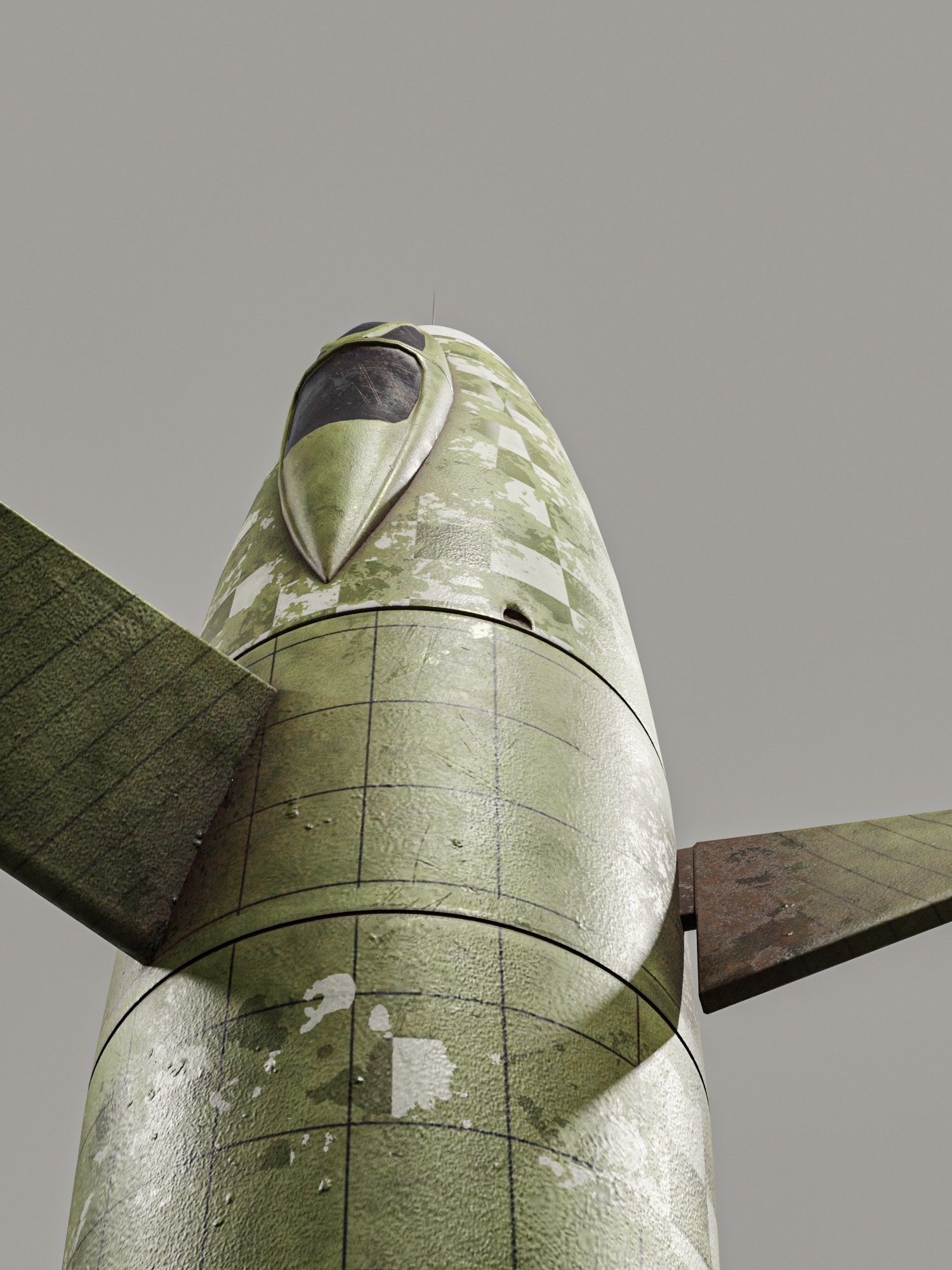 Thrust Wing Hunter 1944 Low-poly 3D model_10
