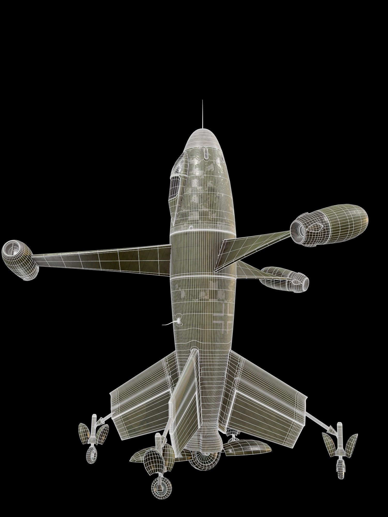 Thrust Wing Hunter 1944 Low-poly 3D model_15