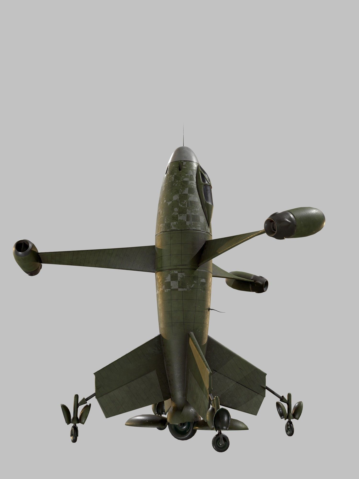 Thrust Wing Hunter 1944 Low-poly 3D model_3