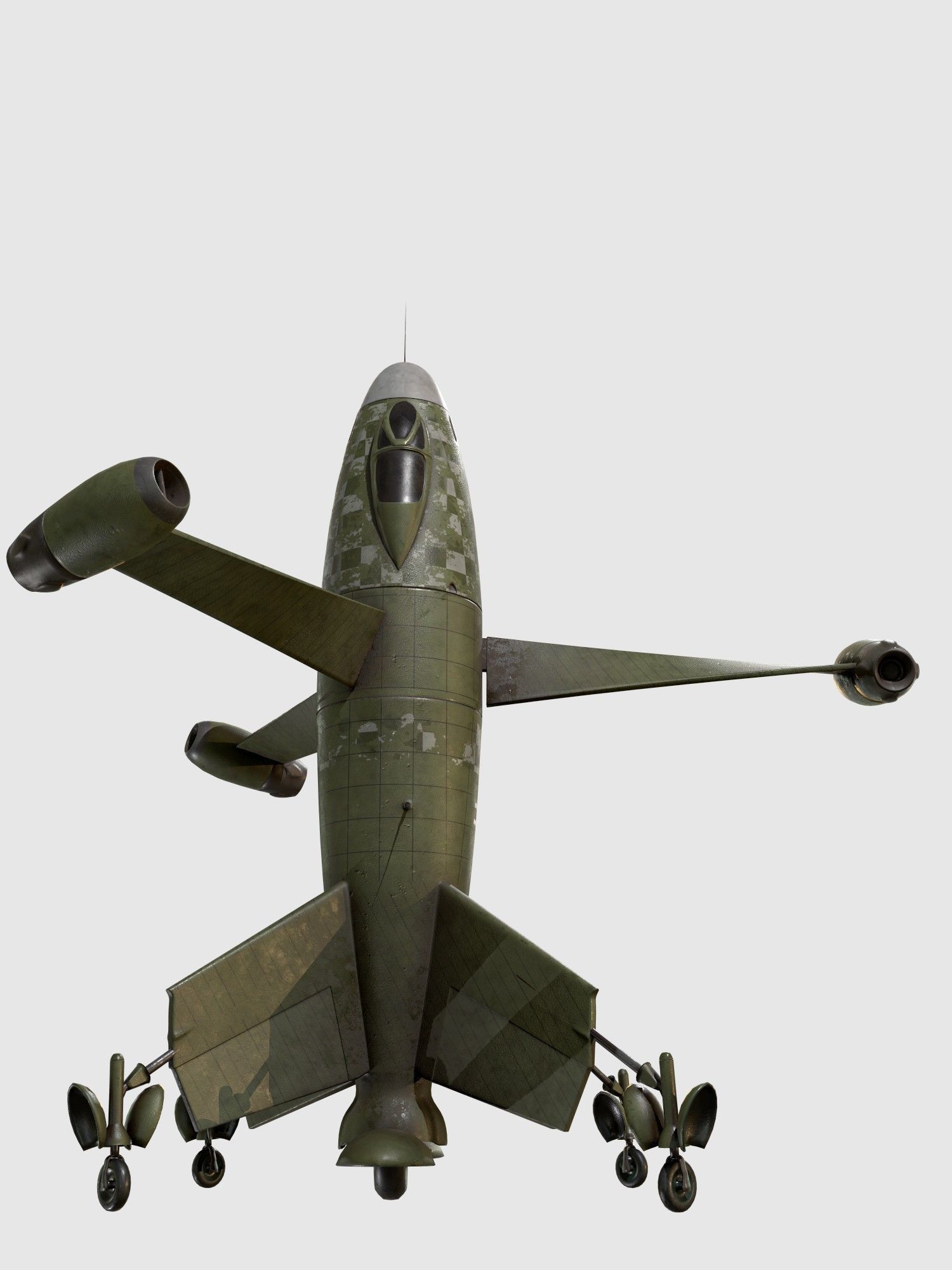 Thrust Wing Hunter 1944 Low-poly 3D model_8