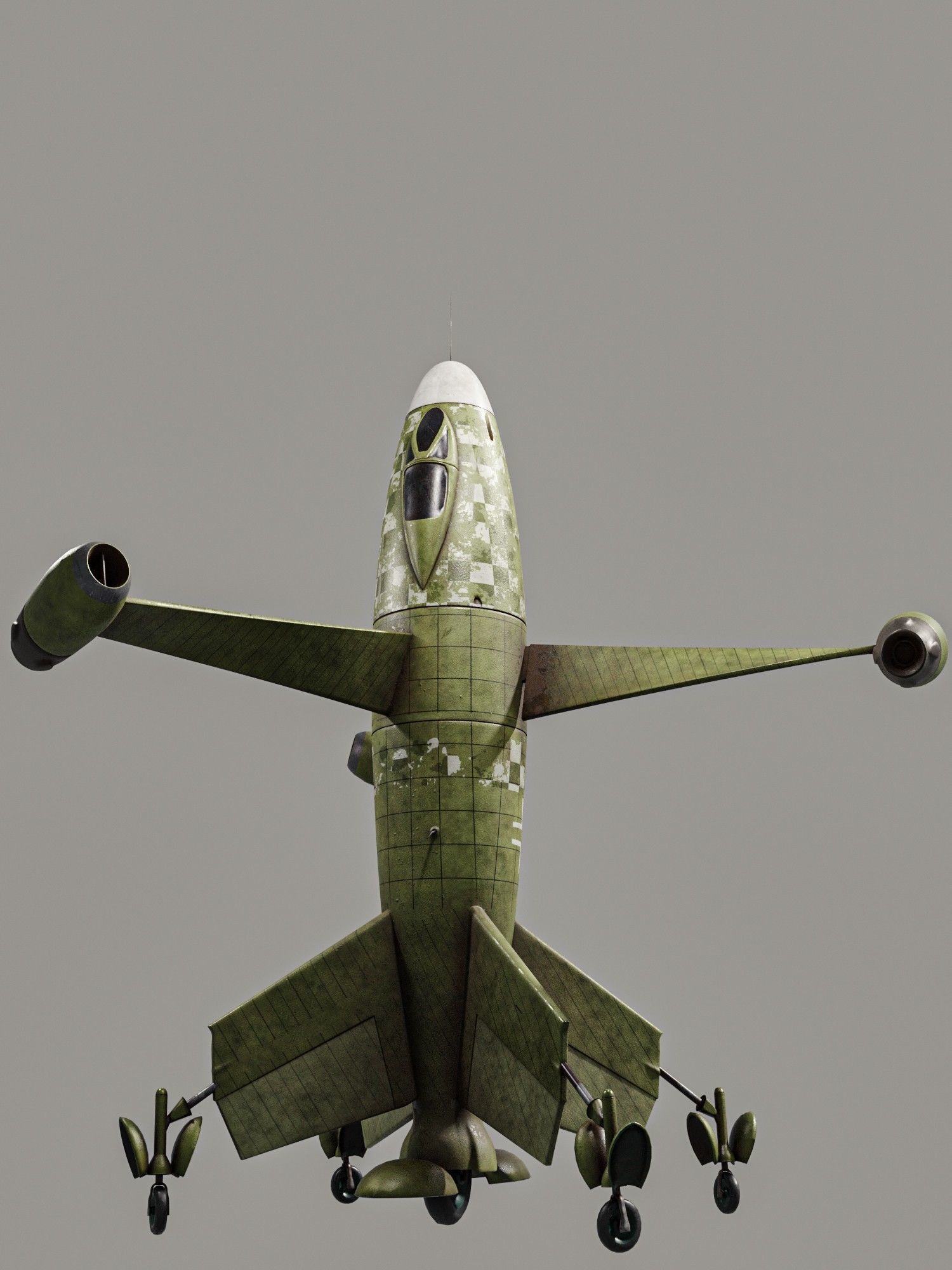 Thrust Wing Hunter 1944 Low-poly 3D model_4