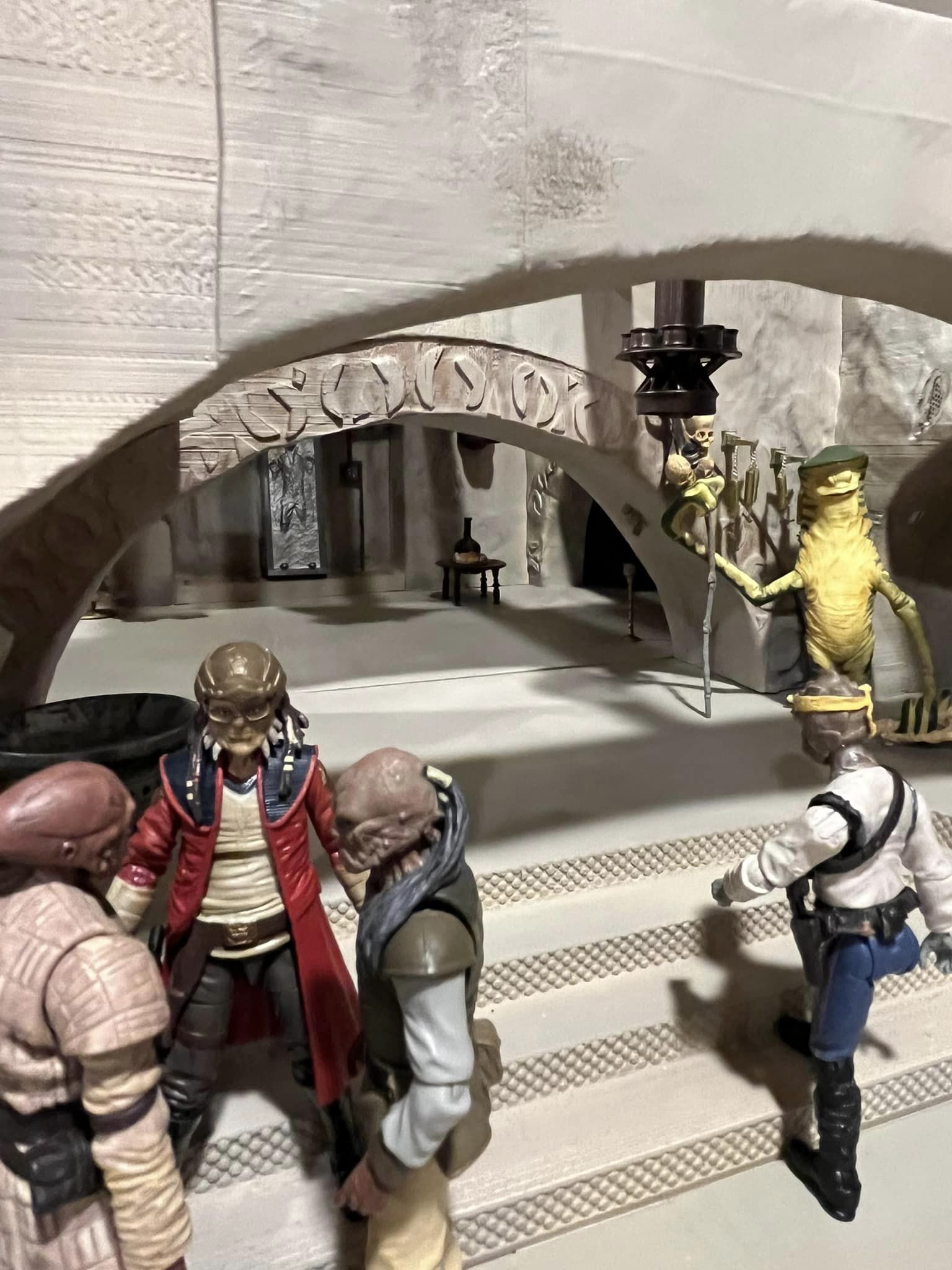 Jabbas Throne Room - Set 4 - Side entrance 1-18 scale Kenner 3D print model_48