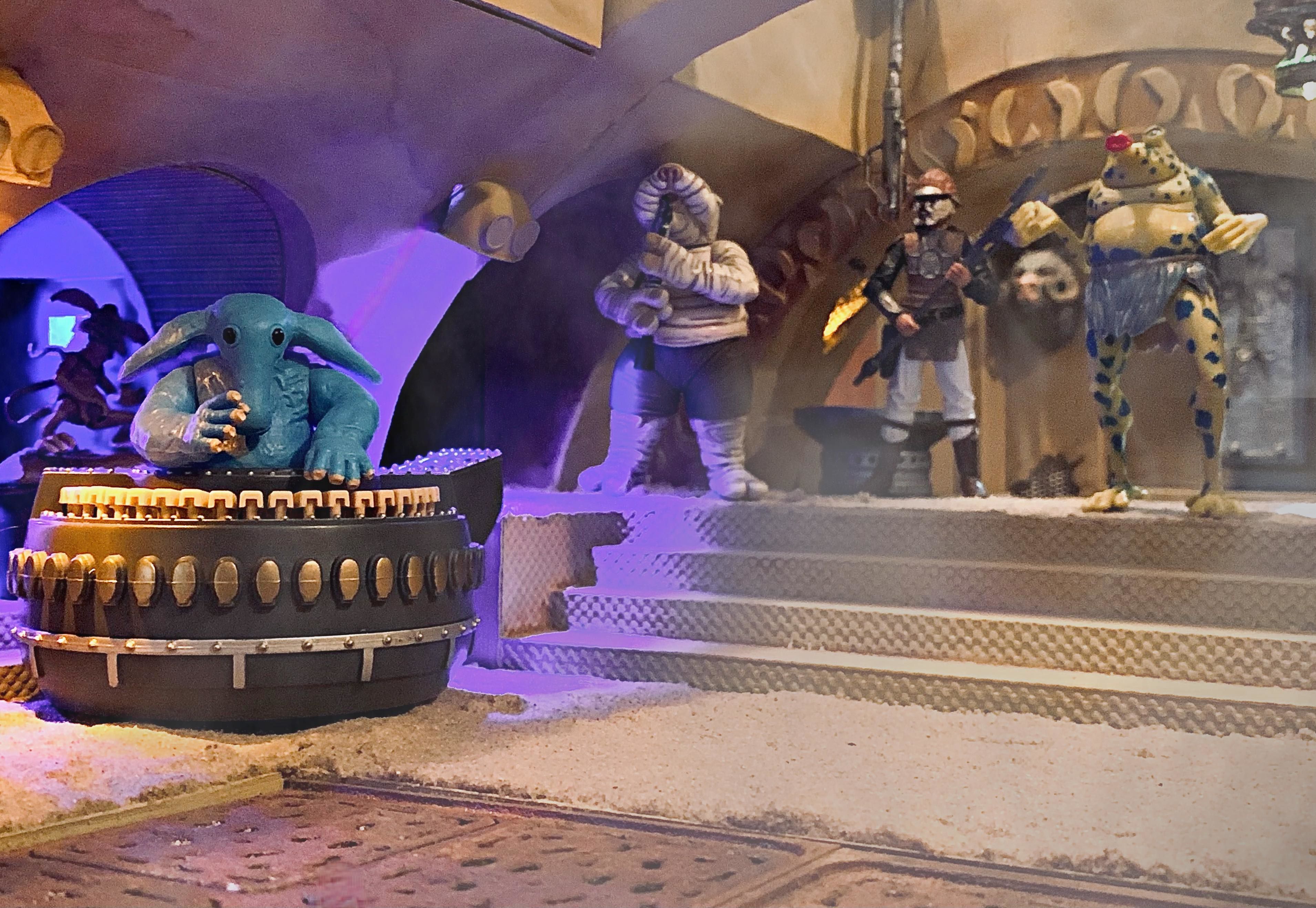 Jabbas Throne Room - Set 4 - Side entrance 1-18 scale Kenner 3D print model_52