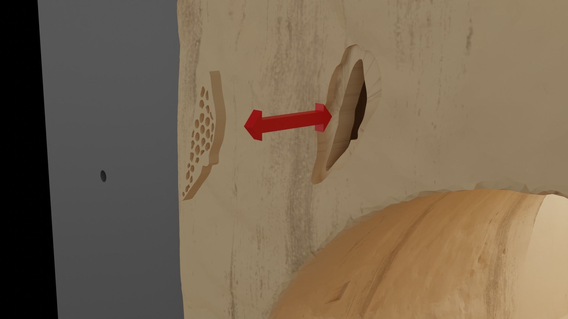 Jabbas Throne Room - Set 4 - Side entrance 1-18 scale Kenner 3D print model_21