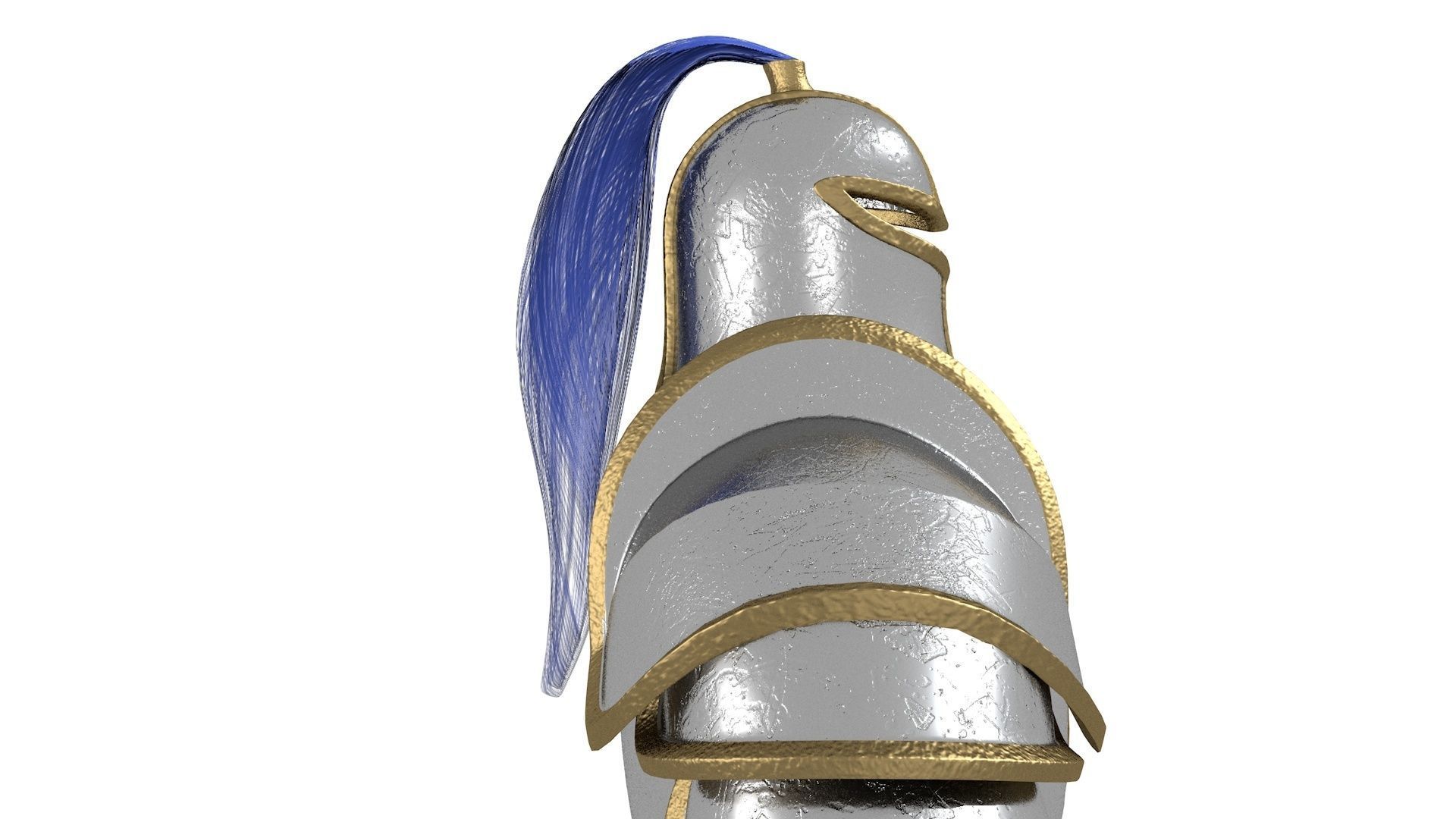 Armor on a dummy Low-poly 3D model_10