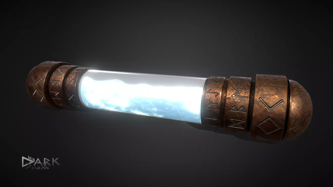 Magical Phial of Energy Low-poly 3D model