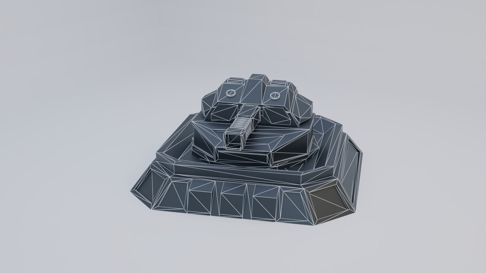 Sci-Fi Laser Turret Free low-poly 3D model_13