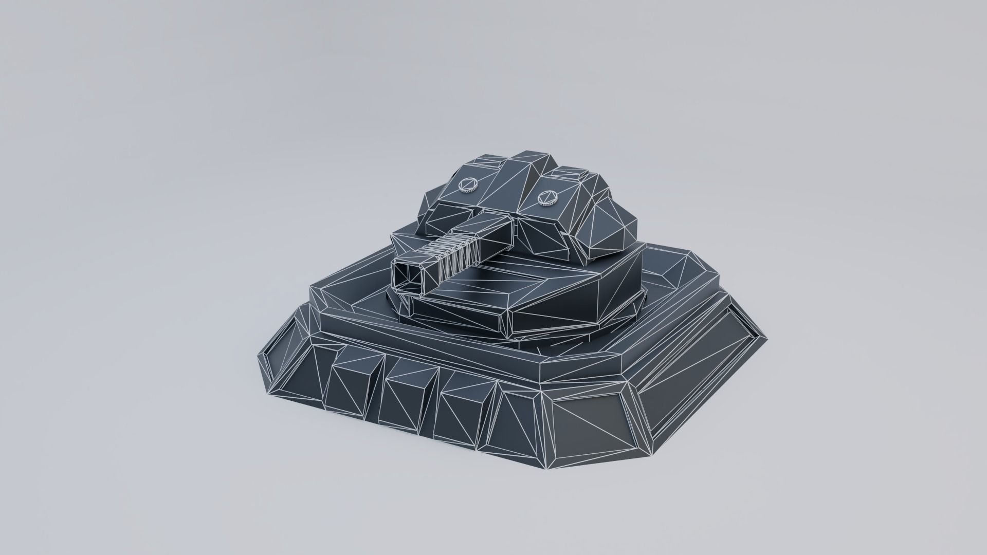 Sci-Fi Laser Turret Free low-poly 3D model_12