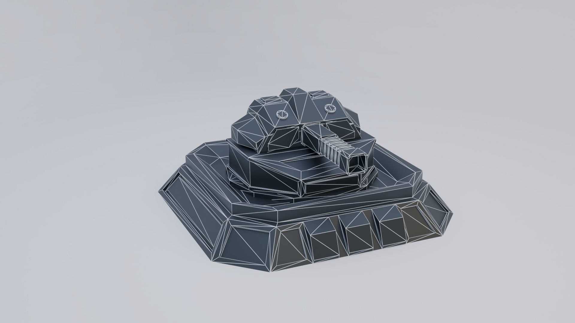Sci-Fi Laser Turret Free low-poly 3D model_15