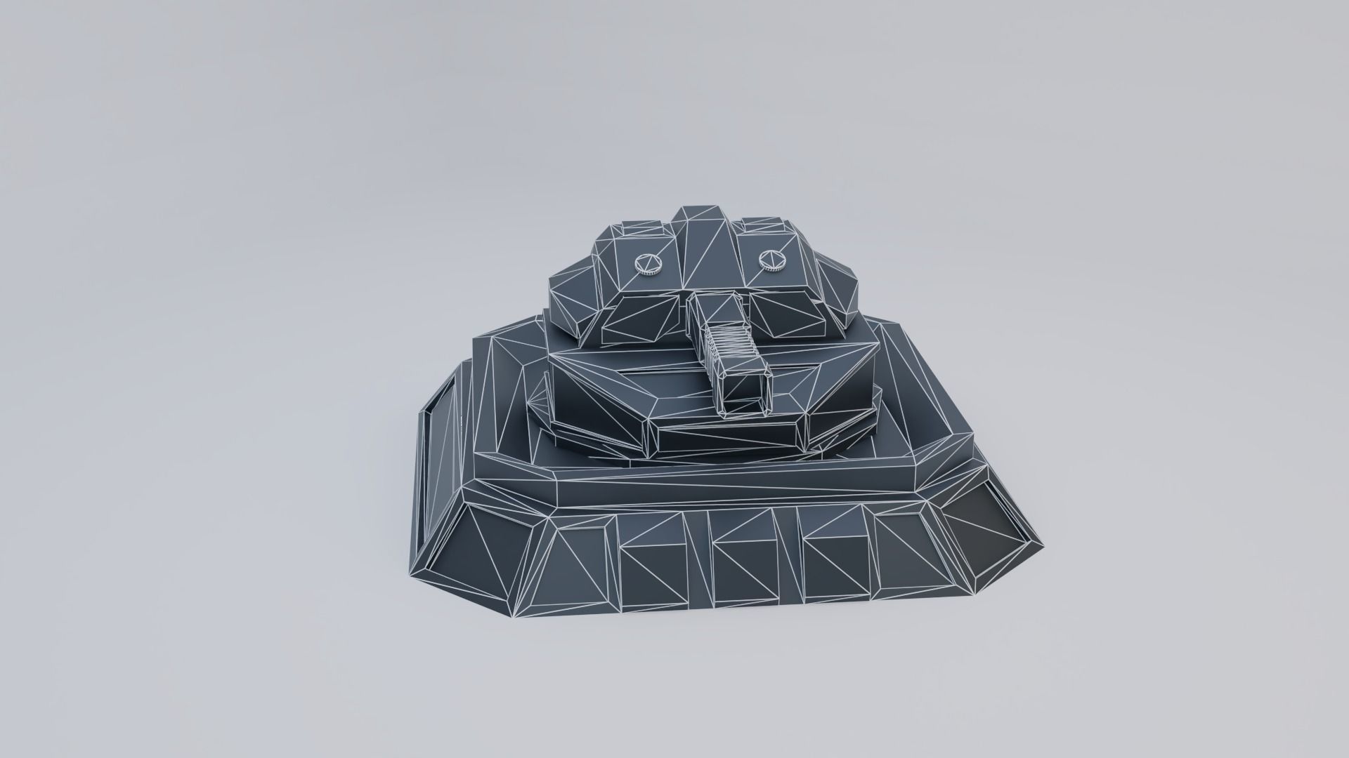 Sci-Fi Laser Turret Free low-poly 3D model_14
