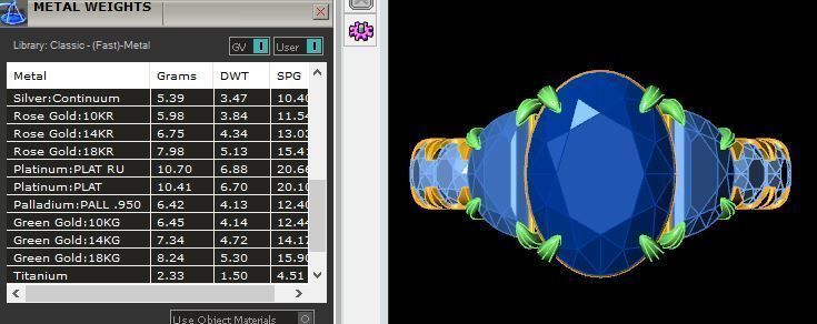 Oval Three Stone Ring v2 020 3D print model_3