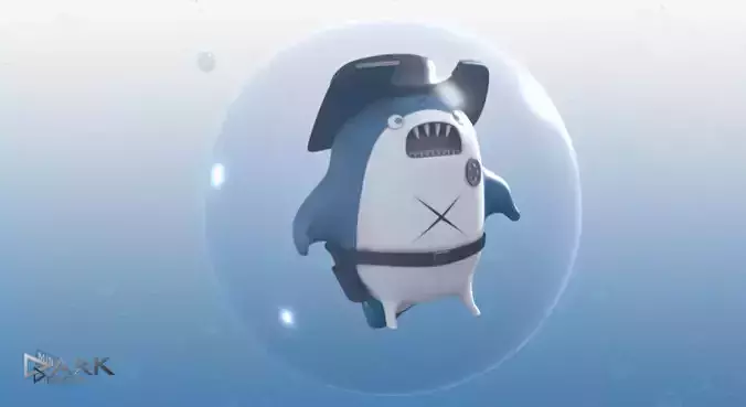 Bloop the CowboyShark 3D model