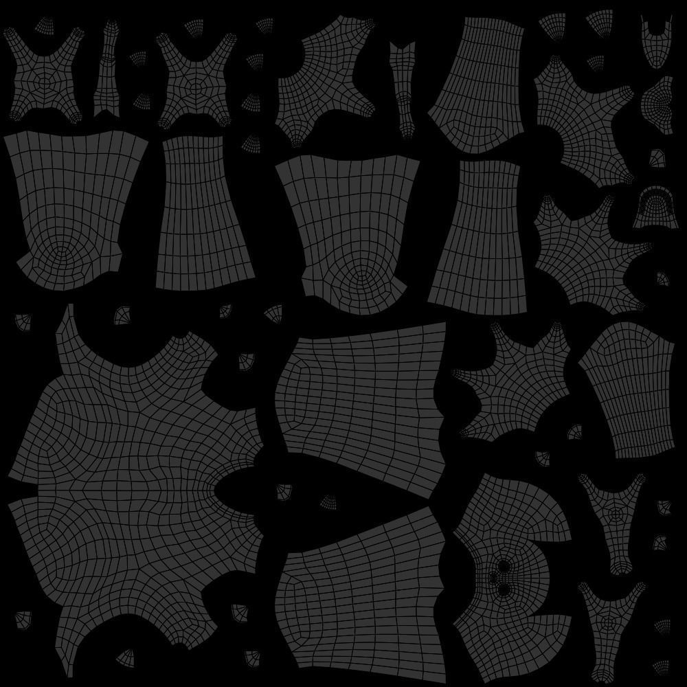 Monster humanoid creature Low-poly 3D model_19