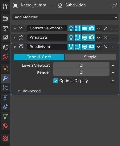 Monster humanoid creature Low-poly 3D model_20