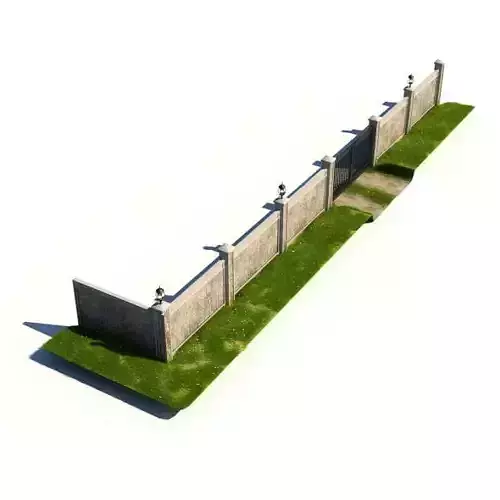 Security Wall With Gate