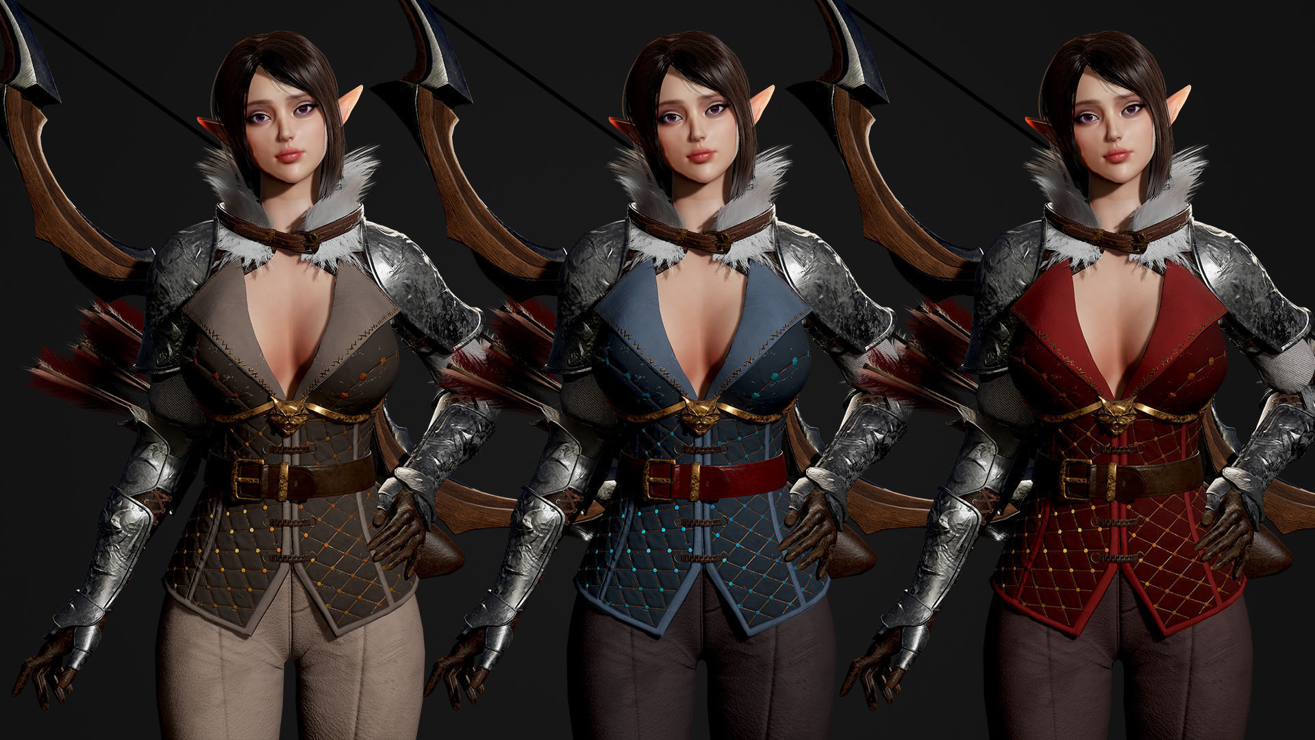 Fantasy Girls Super Pack 01 3D Model Collection_8