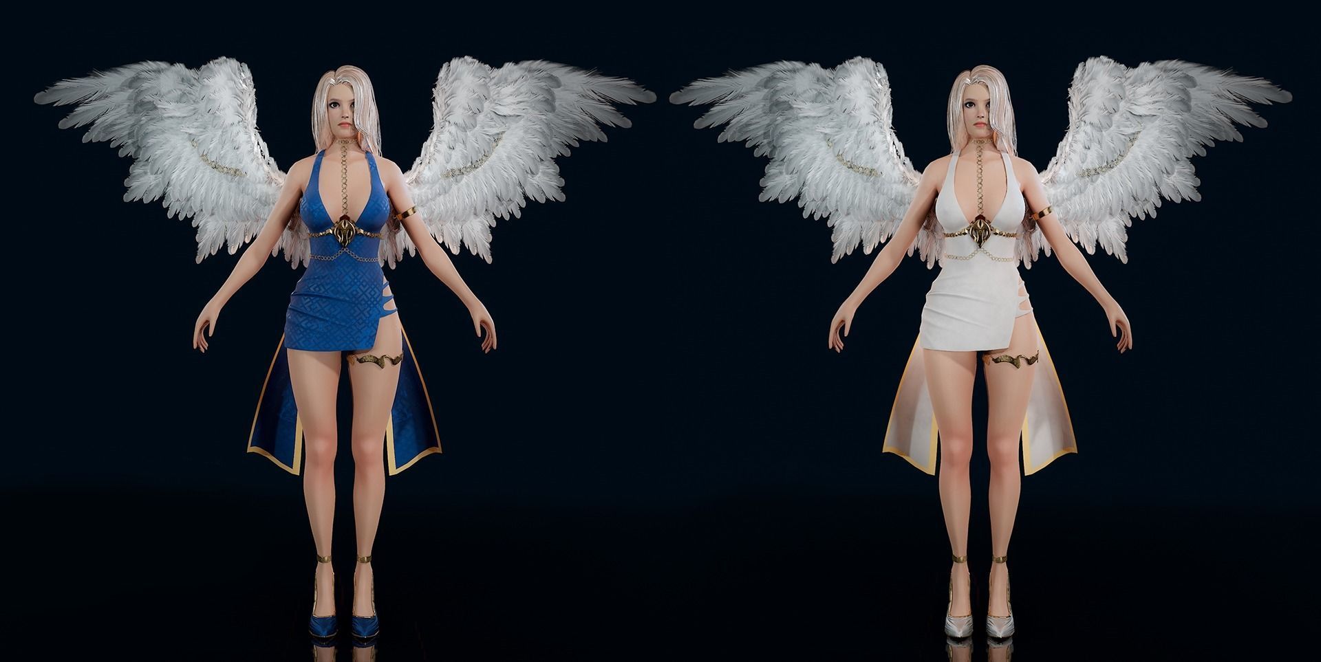 Fantasy Girls Super Pack 01 3D Model Collection_5