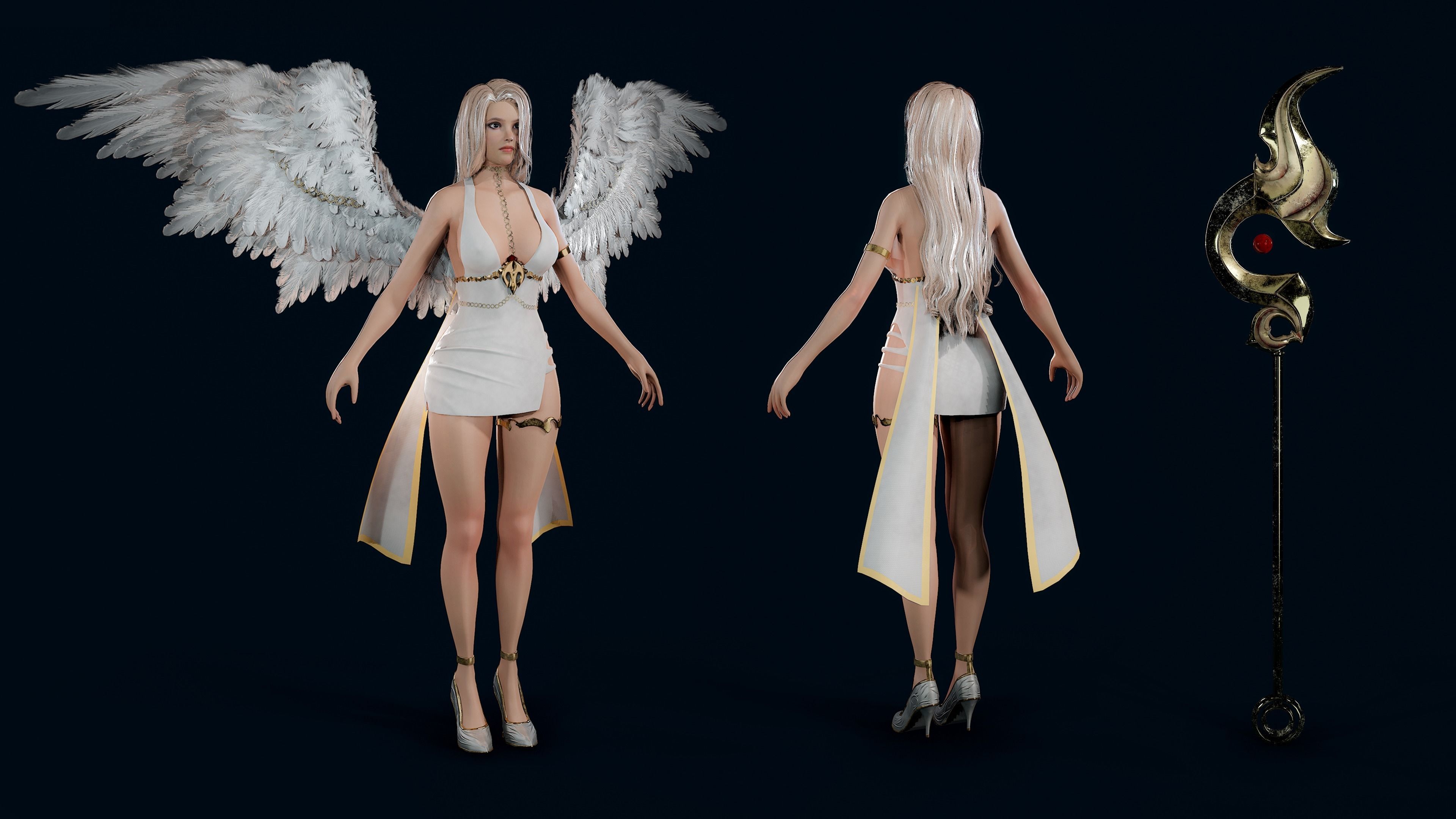 Fantasy Girls Super Pack 01 3D Model Collection_6