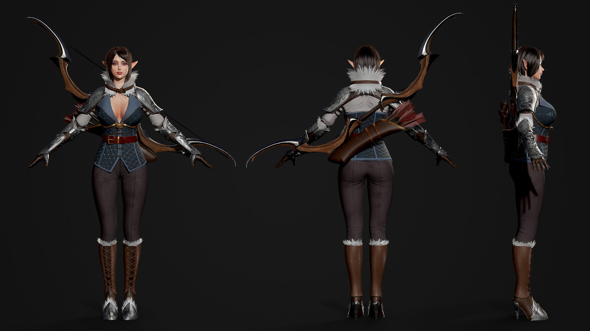 Fantasy Girls Super Pack 01 3D Model Collection_9