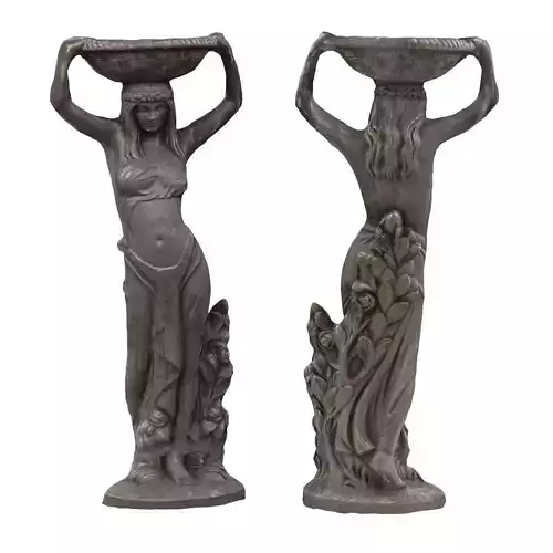 Sculpture - Girl with a basket on her head