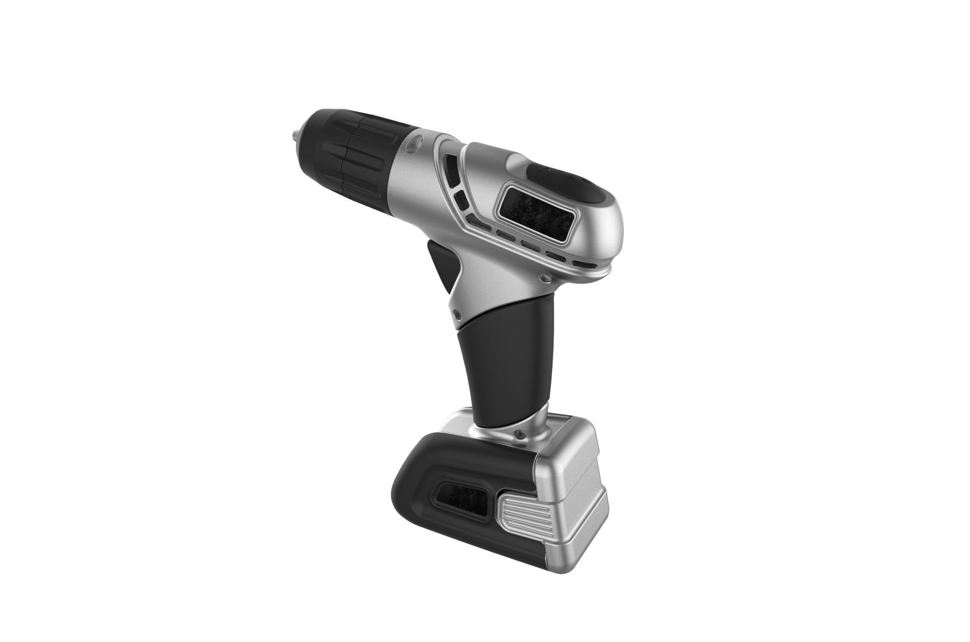 Cordless drill 3D print model_11