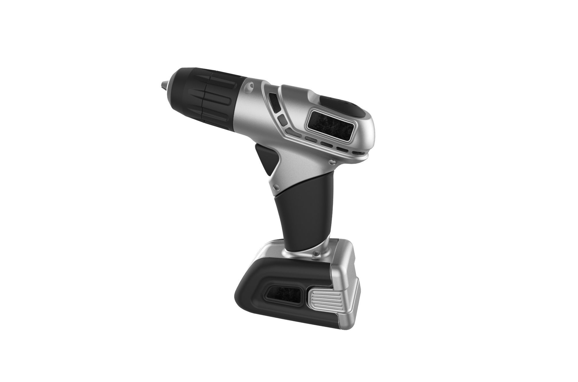 Cordless drill 3D print model_10