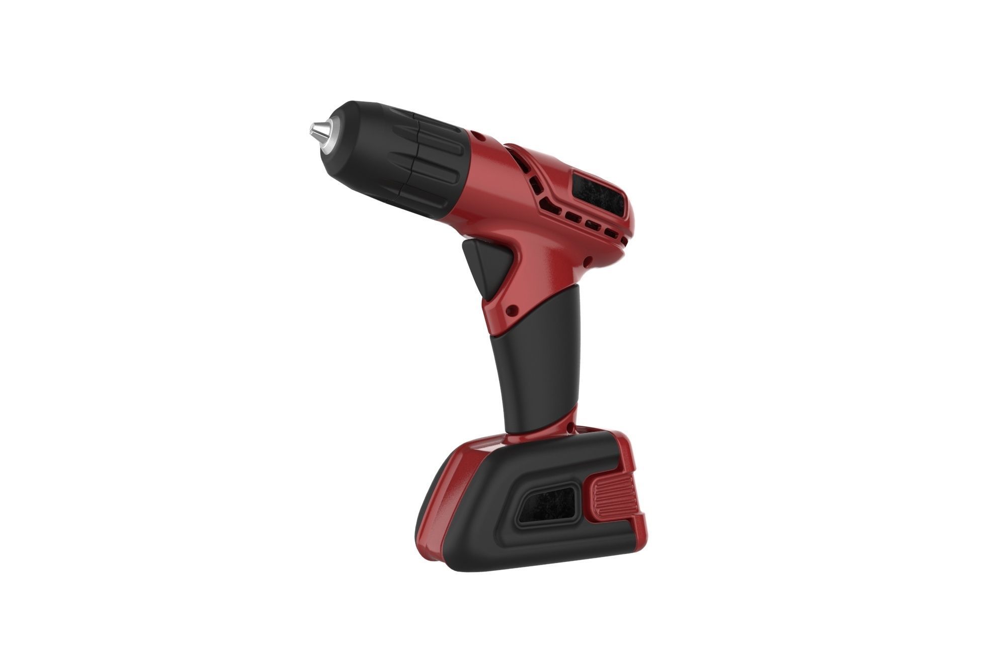 Cordless drill 3D print model_9
